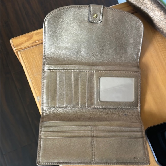 Coach Gold-Tone Buckle Wallet - Picture 2 of 4